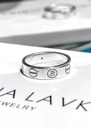 Каблучка Срібло 925° (оксидоване) 8080