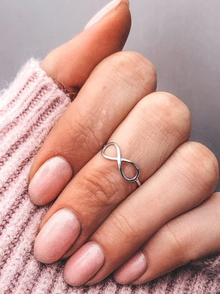 Каблучка без вставок Срібло 925° (родій) c00267