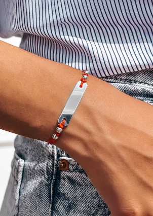 Браслет без вставок Срібло 925° (родій) 75136