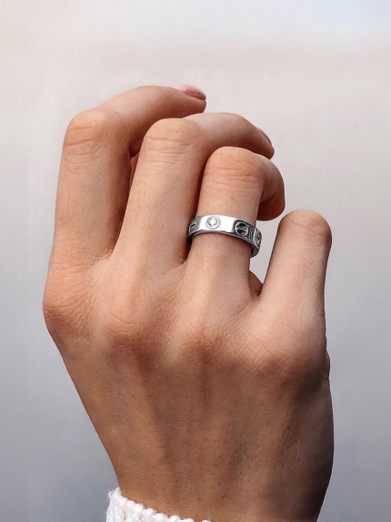 Pierścionek z szafirem Srebro 925° (oksydowane) 8080