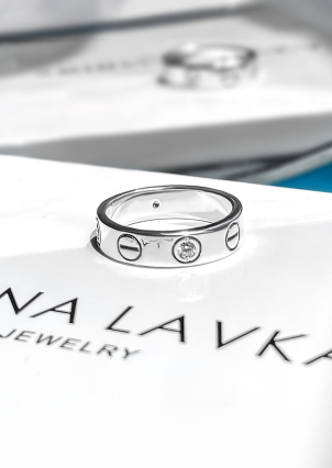 Pierścionek z szafirem Srebro 925° (oksydowane) 8080