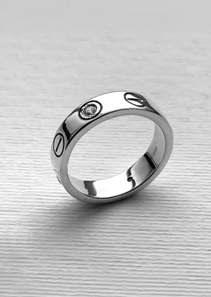 Pierścionek z szafirem Srebro 925° (oksydowane) 8080