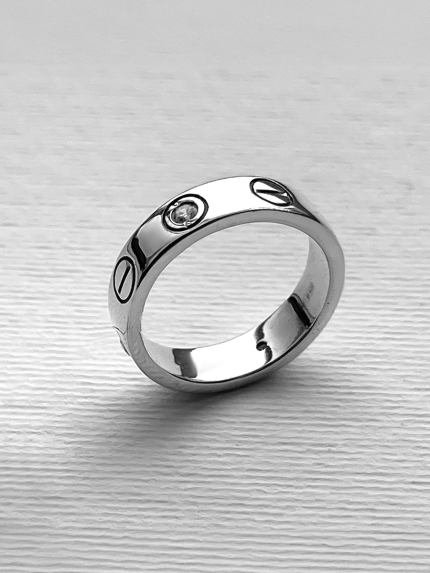 Pierścionek z szafirem Srebro 925° (oksydowane) 8080