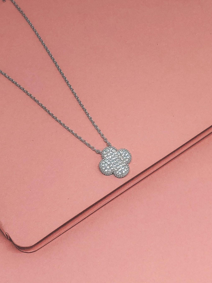 Кольє фіаніт Срібло 925° (родій) кл2ф/3003