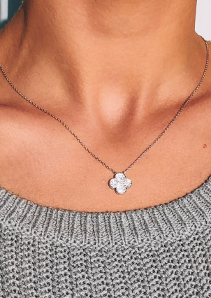 Кольє фіаніт Срібло 925° (родій) кл2ф/3003