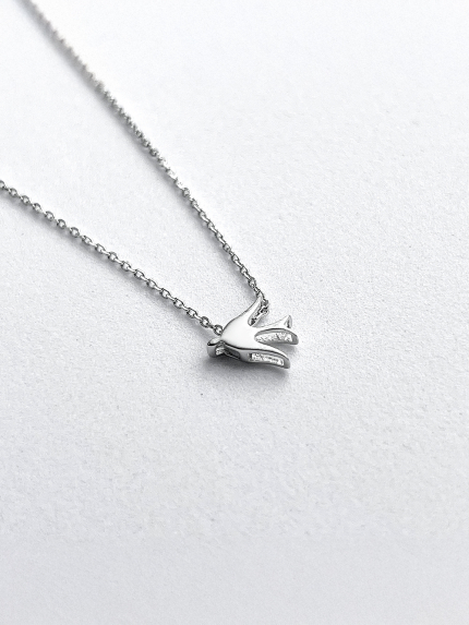 Кольє без вставок Срібло 925° (родій) клк2/3000