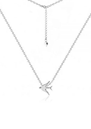 Кольє без вставок Срібло 925° (родій) клк2/3000