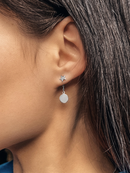 Сережки Срібло 925° (родій) ск2/1014