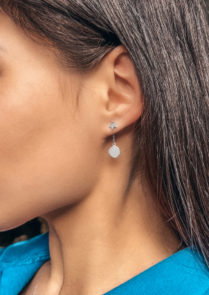 Сережки Срібло 925° (родій) ск2/1014