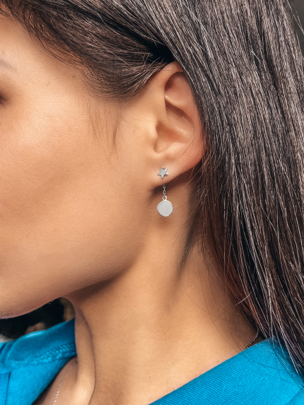 Сережки Срібло 925° (родій) ск2/1014