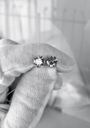 Сережки фіаніт Срібло 925° (родій) с2ф/660