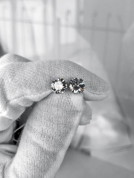 Сережки фіаніт Срібло 925° (родій) с2ф/660