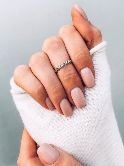 Каблучка без вставок Срібло 925° (родій) к2/1056