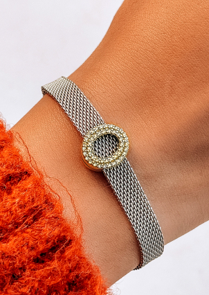 Підвіс Намистина фіаніт Срібло 925° (позолота) 580394