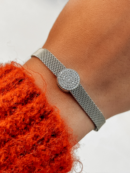 Zawieszka koralik Sianit Srebro 925° (rod) 580260