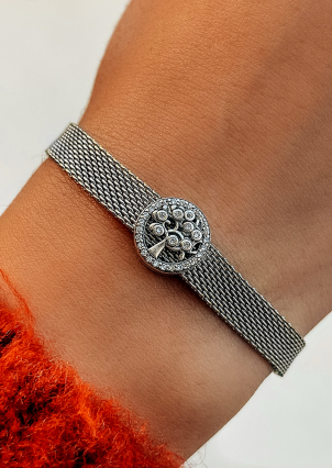 Підвіс Намистина фіаніт Срібло 925° (родій) 580388