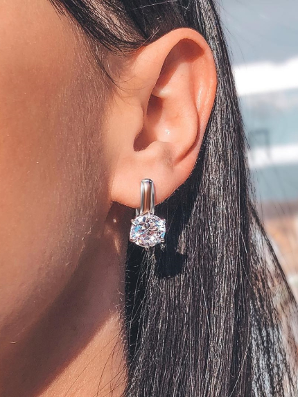 Kolczyki cyjanitowe Srebro 925°, złoto 375° 485s