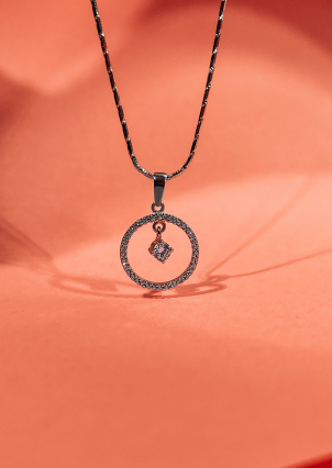 Підвіс фіаніт Срібло 925° (родій) 30040