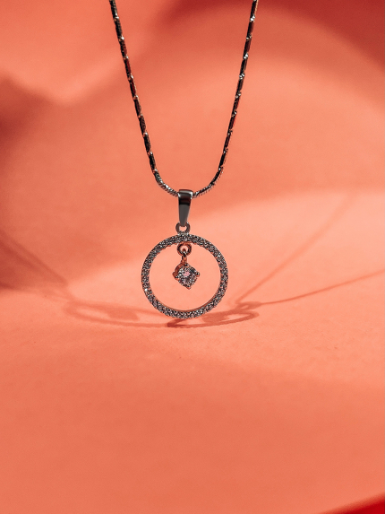 Підвіс фіаніт Срібло 925° (родій) 30040