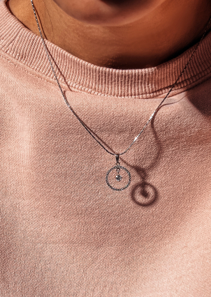 Підвіс фіаніт Срібло 925° (родій) 30040