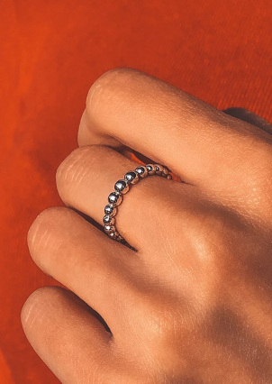 Ring without inserts Silver 925° (oxidized) 8021