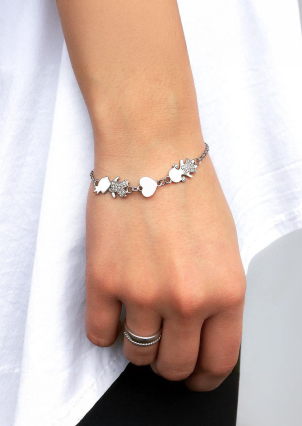 Браслет фіаніт Срібло 925° (родій) 75106