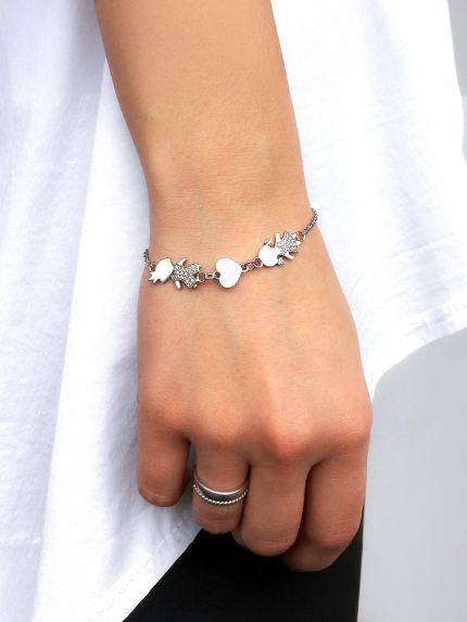 Браслет фіаніт Срібло 925° (родій) 75106