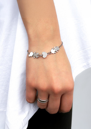 Браслет фіаніт Срібло 925° (родій) 75081