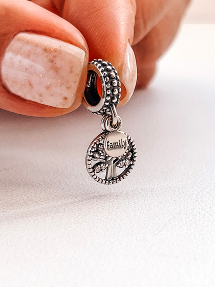 Zawieszka Koralik fianitowy Srebro 925° (oksydowane) 84530