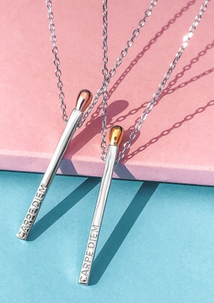 Кольє без вставок Срібло 925° (родій) GH2122