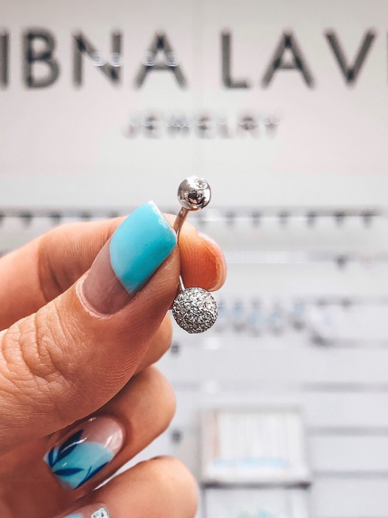 Пірсинг Срібло 925° (родій) пр2ф/031