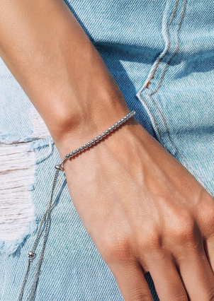 Браслет без вставок Срібло 925° (родій) б2/2019