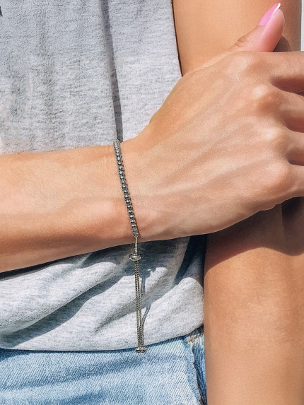 Bracelet without inserts Silver 925° (rhodium) b2/2019