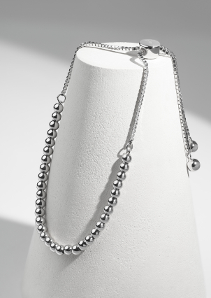 Браслет без вставок Срібло 925° (родій) б2/2019