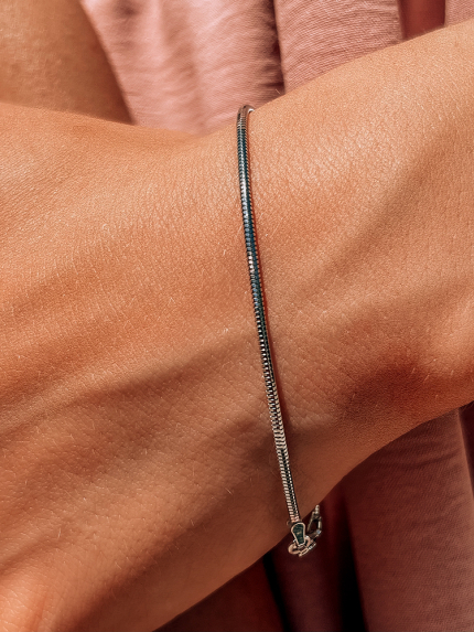 Браслет без вставок Срібло 925° (родій) 930р 3