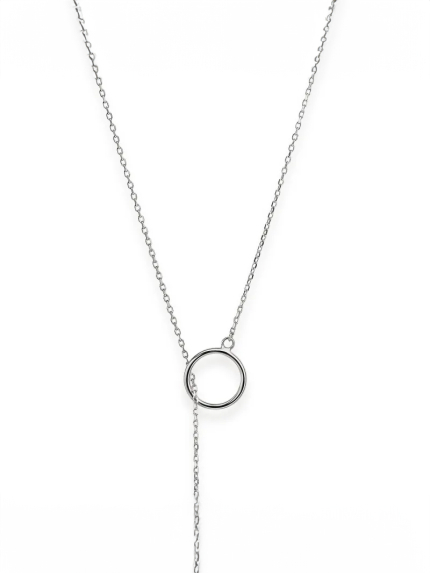 Кольє без вставок Срібло 925° (родій) кл2/803 85