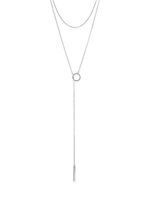 Кольє без вставок Срібло 925° (родій) кл2/803 85