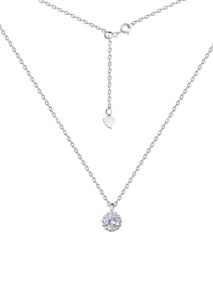 Кольє фіаніт Срібло 925° (родій) кл2ф/1008