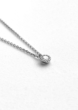 Кольє фіаніт Срібло 925° (родій) кл2ф/1008