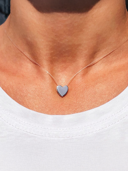 Кольє без вставок Срібло 925° (родій) кл2/3004