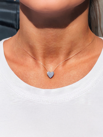 Кольє без вставок Срібло 925° (родій) кл2/3004