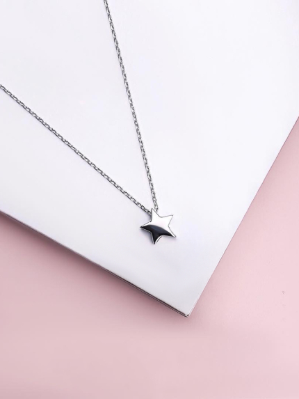 Necklace without inserts Silver 925° (rhodium) kl2/3007