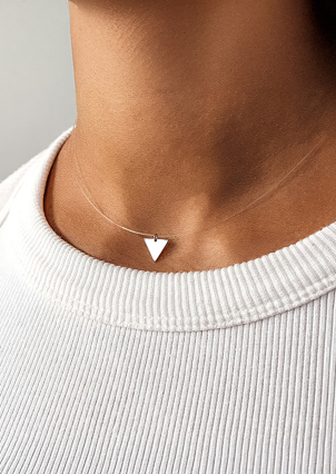 Кольє без вставок Срібло 925° (родій) кл2/3019