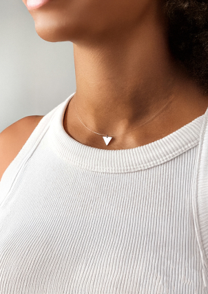 Кольє без вставок Срібло 925° (родій) кл2/3019