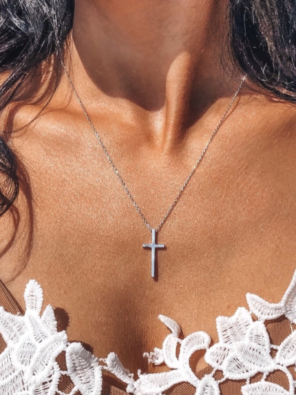 Кольє без вставок Срібло 925° (родій) кл2/1002