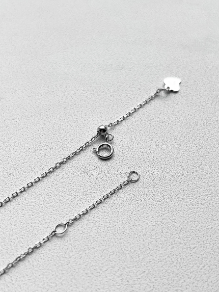 Кольє без вставок Срібло 925° (родій) кл2/1002