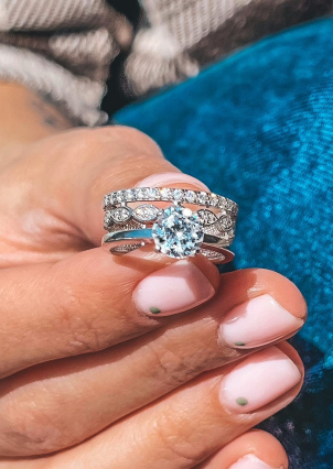 Каблучка фіаніт Срібло 925° (родій) 81647