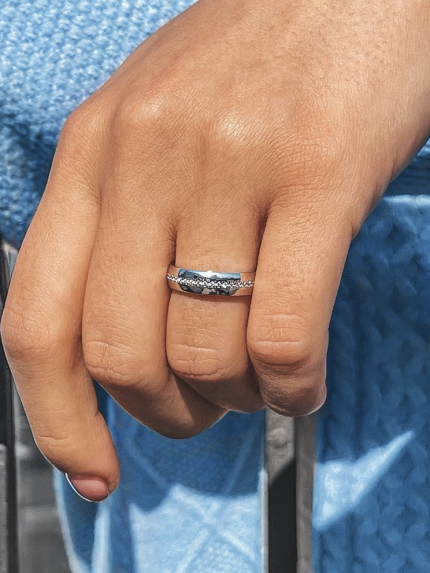 Каблучка фіаніт Срібло 925° (родій) 81094