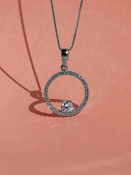 Підвіс фіаніт Срібло 925° (родій) 30041