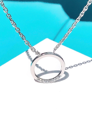 Кольє фіаніт Срібло 925° (родій) 862125